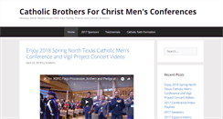 Desktop Screenshot of catholicbrothersforchrist.com