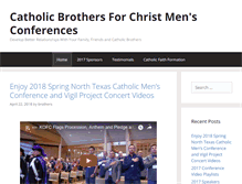 Tablet Screenshot of catholicbrothersforchrist.com